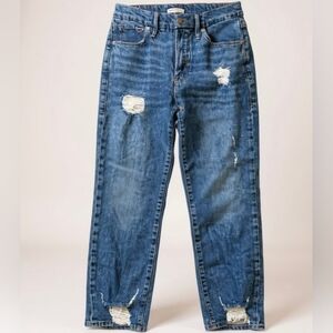 GOOD AMERICAN Women's Blue Distressed Jeans.Size 26